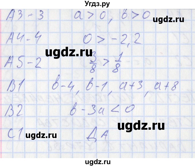 ГДЗ (Решебник) по алгебре 8 класс (контрольно-измерительные материалы) Черноруцкий В.В. / страница номер / 57(продолжение 2)