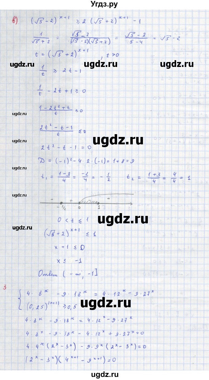 ГДЗ (Решебник) по алгебре 10 класс (самостоятельные и контрольные работы ) Ершова А.П. / контрольные работы / К-5. вариант номер / В1(продолжение 4)