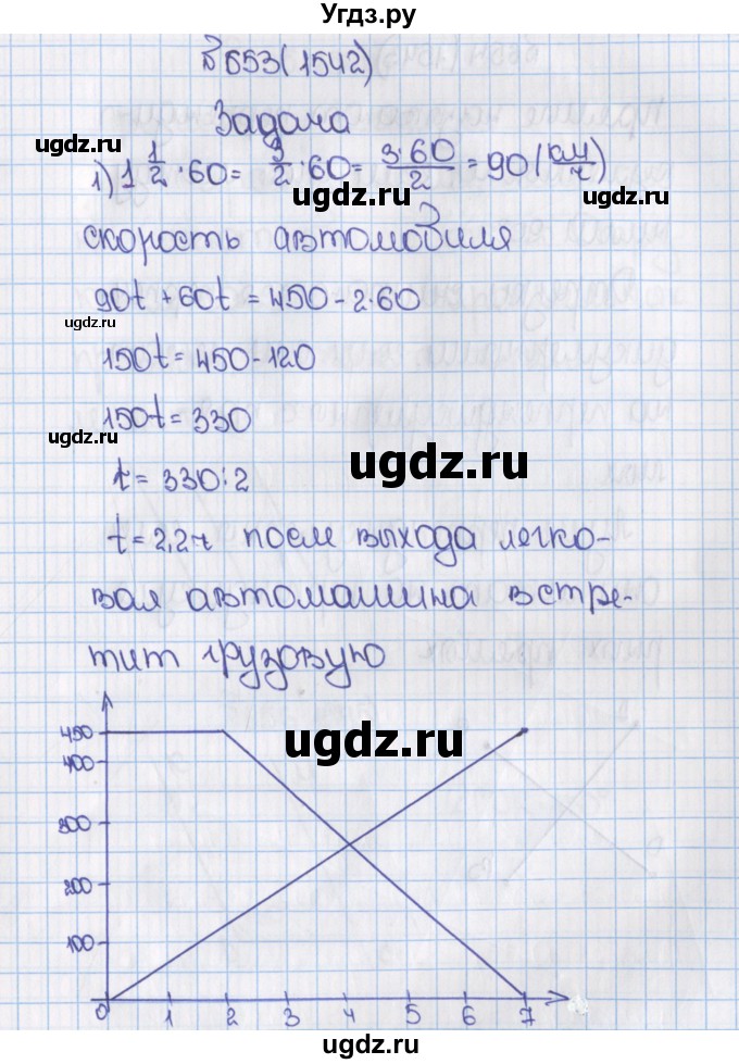 ГДЗ (Решебник) по математике 6 класс Виленкин Н.Я. / часть 2. упражнение / 653 (1542)