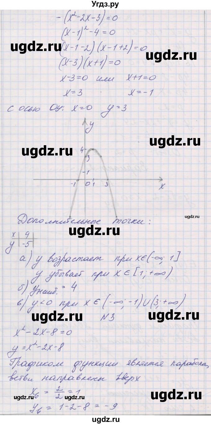 ГДЗ (Решебник) по алгебре 8 класс (контрольные работы) Александрова Л.А. / КР-5. вариант / 2(продолжение 2)