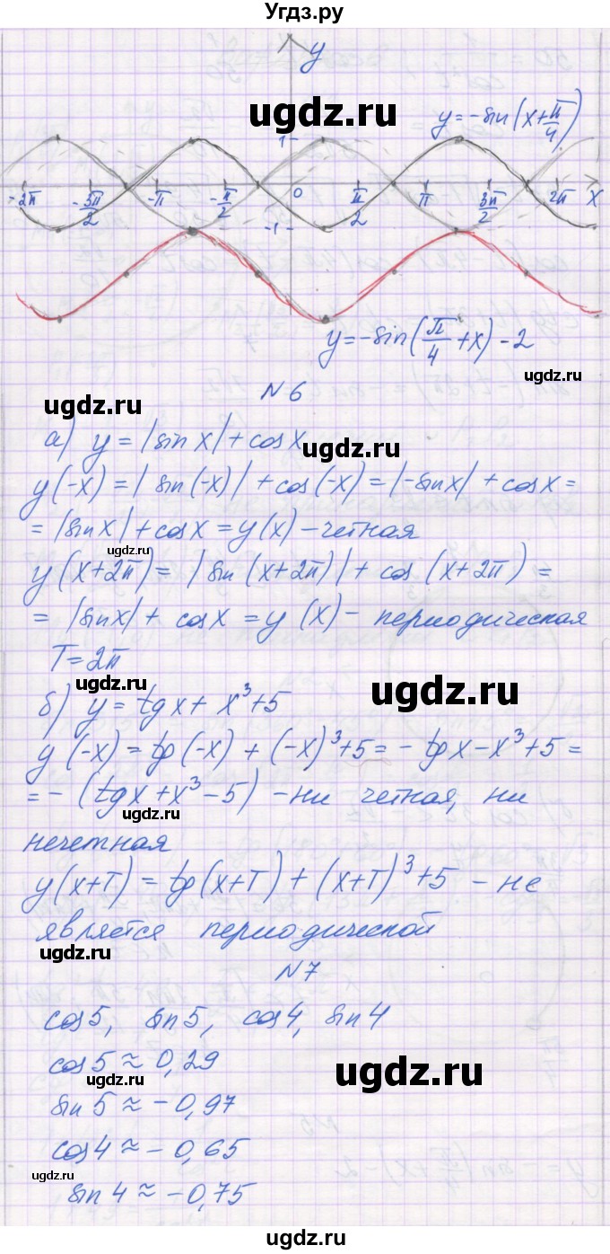 ГДЗ (Решебник) по алгебре 10 класс (контрольные работы) Глизбург В.И. / КР-3. вариант-№ / 6(продолжение 3)
