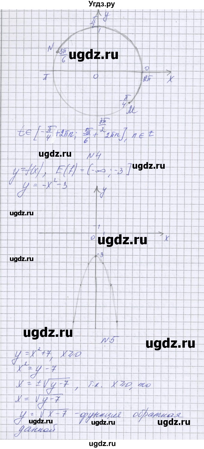 ГДЗ (Решебник) по алгебре 10 класс (контрольные работы) Глизбург В.И. / КР-1. вариант номер / 2(продолжение 2)
