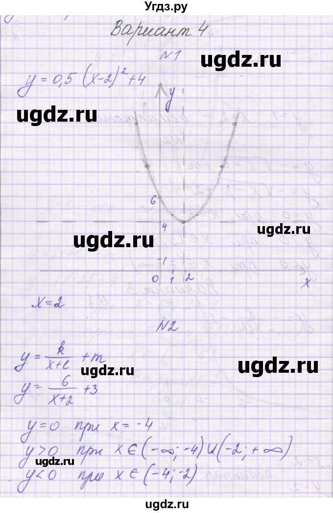 ГДЗ (Решебник) по алгебре 8 класс (самостоятельные работы ) Александрова Л.А. / С-29. вариант-№ / 4