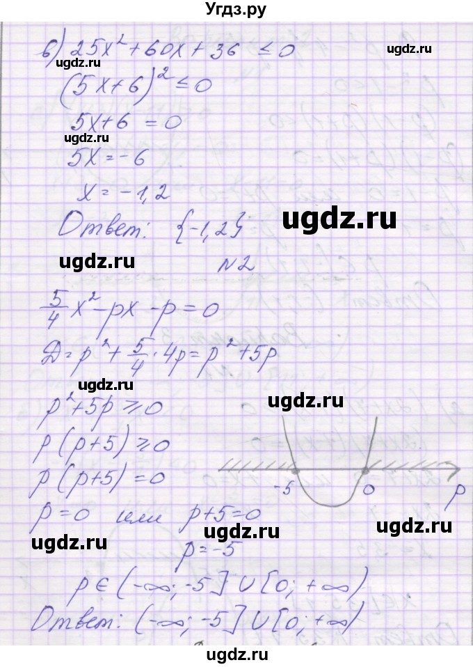 ГДЗ (Решебник) по алгебре 8 класс (самостоятельные работы ) Александрова Л.А. / С-45. вариант / 3(продолжение 2)