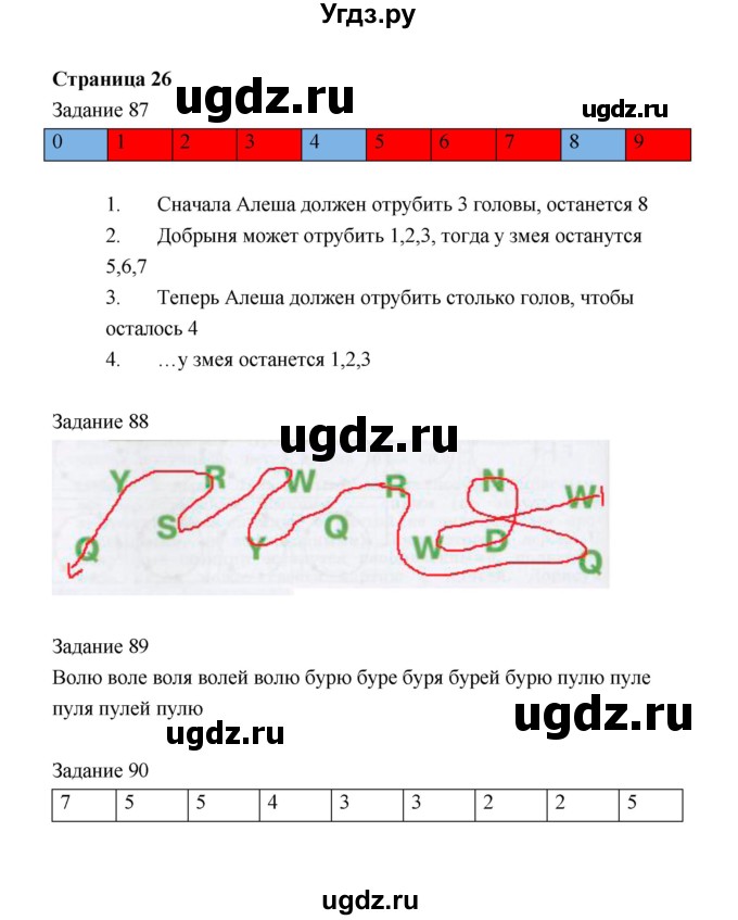 ГДЗ (Решебник) по информатике 4 класс (рабочая тетрадь) Рудченко Т.А. / страница номер / 26