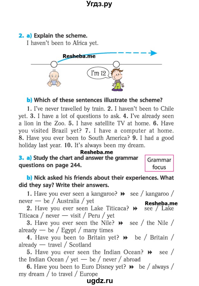 ГДЗ (Учебник) по английскому языку 6 класс (student's book) Юхнель Н. В. / страница номер / 37
