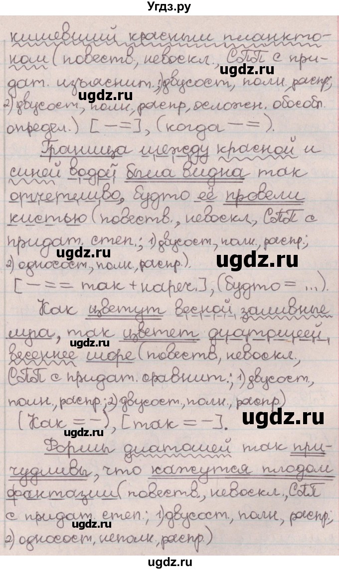 ГДЗ (Решебник №1) по русскому языку 9 класс Л.A. Мурина / упражнение / 216(продолжение 2)
