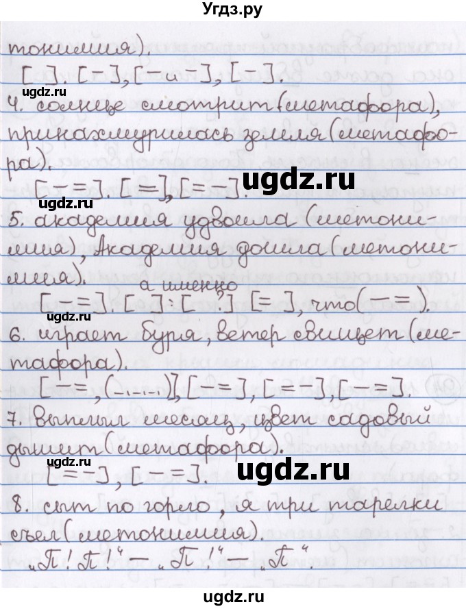 ГДЗ (Решебник) по русскому языку 10 класс Л. A. Мурина / упражнение номер / 94(продолжение 2)