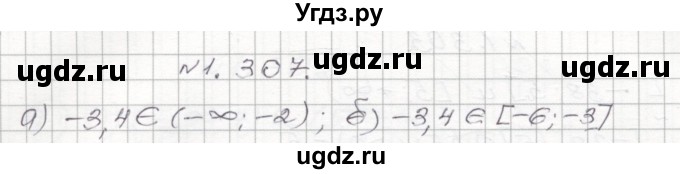 ГДЗ (Решебник №1) по алгебре 8 класс Арефьева И.Г. / глава 1 / упражнение / 1.307
