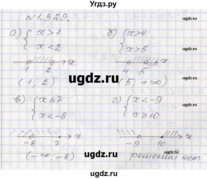 ГДЗ (Решебник №1) по алгебре 8 класс Арефьева И.Г. / глава 1 / упражнение / 1.329