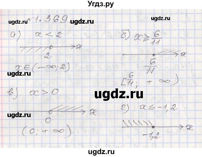 ГДЗ (Решебник №1) по алгебре 8 класс Арефьева И.Г. / глава 1 / упражнение / 1.369