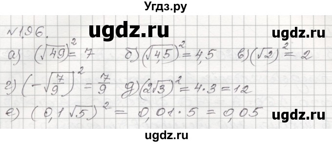 ГДЗ (Решебник №1) по алгебре 8 класс Арефьева И.Г. / глава 1 / упражнение / 1.96