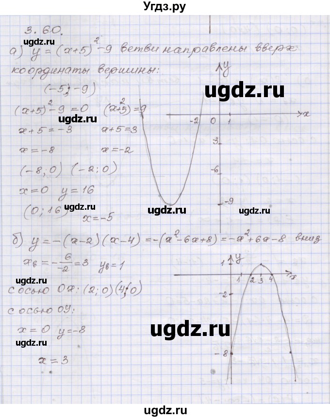 ГДЗ (Решебник №1) по алгебре 8 класс Арефьева И.Г. / глава 3 / упражнение / 3.60
