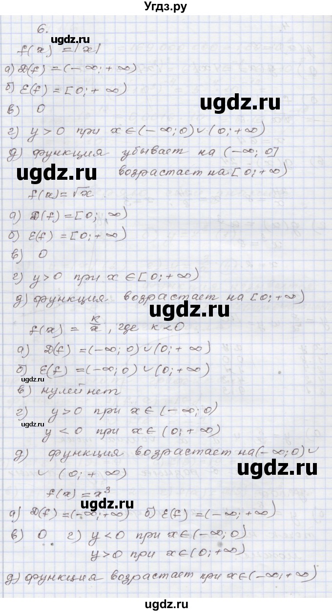 ГДЗ (Решебник №1) по алгебре 8 класс Арефьева И.Г. / глава 4 / я проверяю свои знания / 6