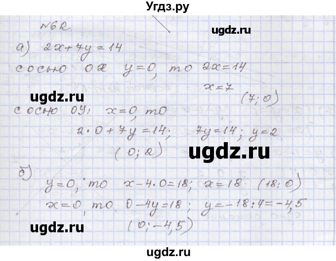 ГДЗ (Решебник №1) по алгебре 8 класс Арефьева И.Г. / повторение / 62