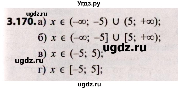 ГДЗ (Решебник №2) по алгебре 8 класс Арефьева И.Г. / глава 3 / упражнение / 3.170