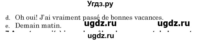 ГДЗ (Решебник) по французскому языку 7 класс Вадюшина Д.С. / страница номер / 239(продолжение 2)