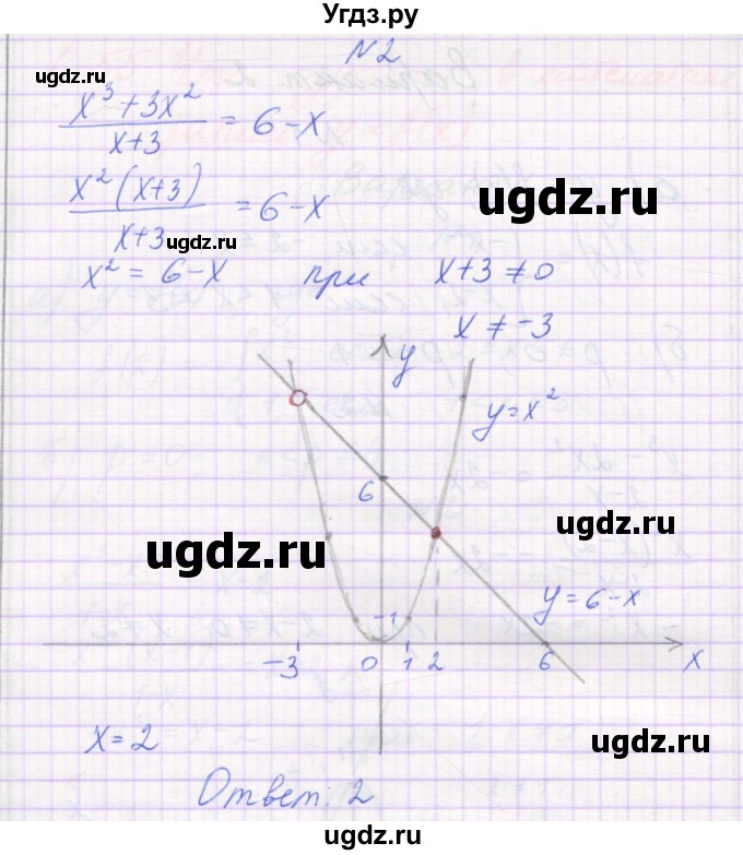 ГДЗ (Решебник) по алгебре 7 класс (самостоятельные работы ) Александрова Л.А. / С-55. вариант-№ / 3(продолжение 2)
