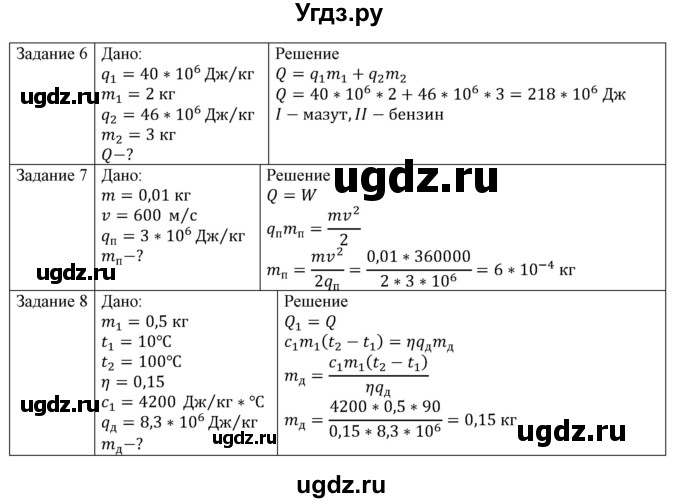 ГДЗ (Решебник №1) по физике 8 класс Исаченкова Л.А. / упражнение / 6(продолжение 2)