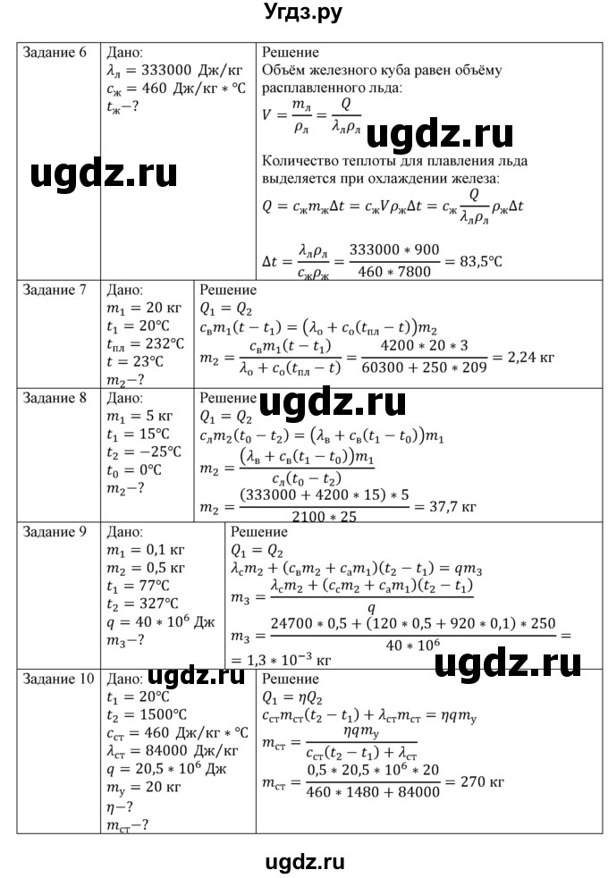 ГДЗ (Решебник №1) по физике 8 класс Исаченкова Л.А. / упражнение / 7(продолжение 2)