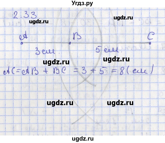 ГДЗ (Решебник) по геометрии 7 класс Мерзляк А.Г. / параграф 2 / 2.33