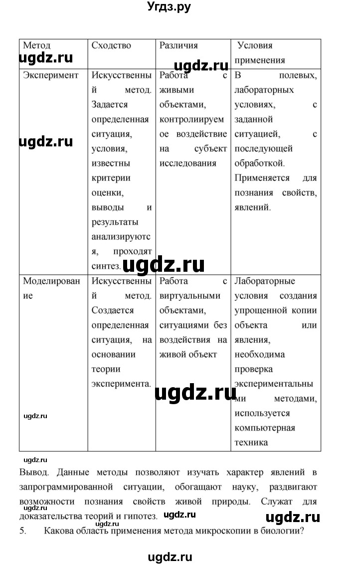 ГДЗ (Решебник) по биологии 9 класс (рабочая тетрадь) Пономарева И.Н. / страница номер / 6(продолжение 2)