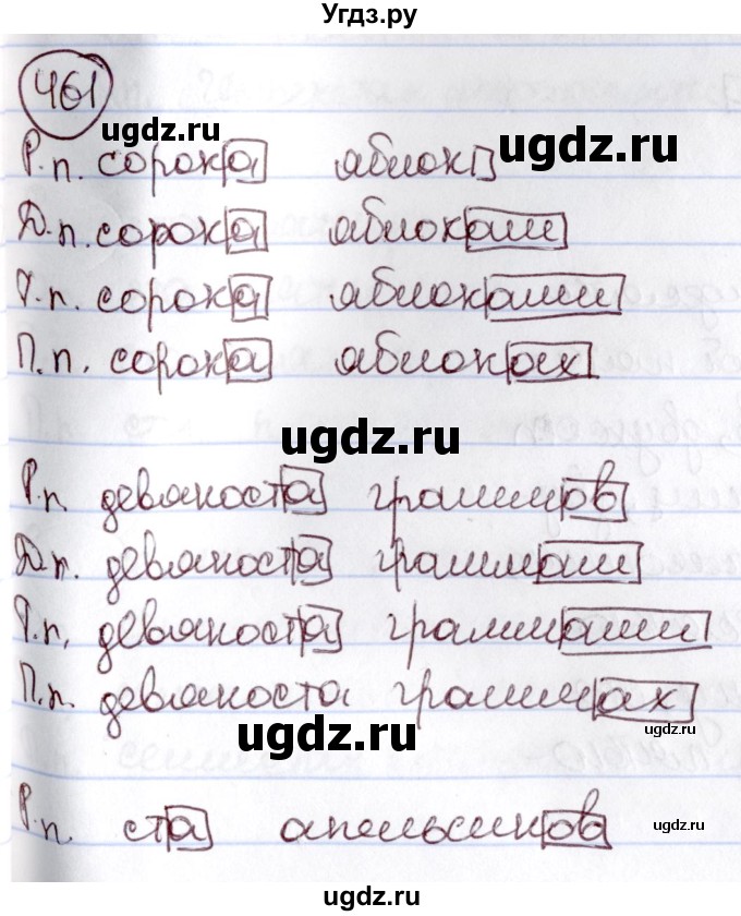 ГДЗ (Решебник к учебнику 2020) по русскому языку 6 класс Л. A. Мурина / упражнение / 461