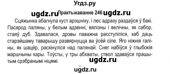 ГДЗ (Решебник №2) по белорусскому языку 5 класс Красней В. П. / часть 2 / упражнение номер / 246