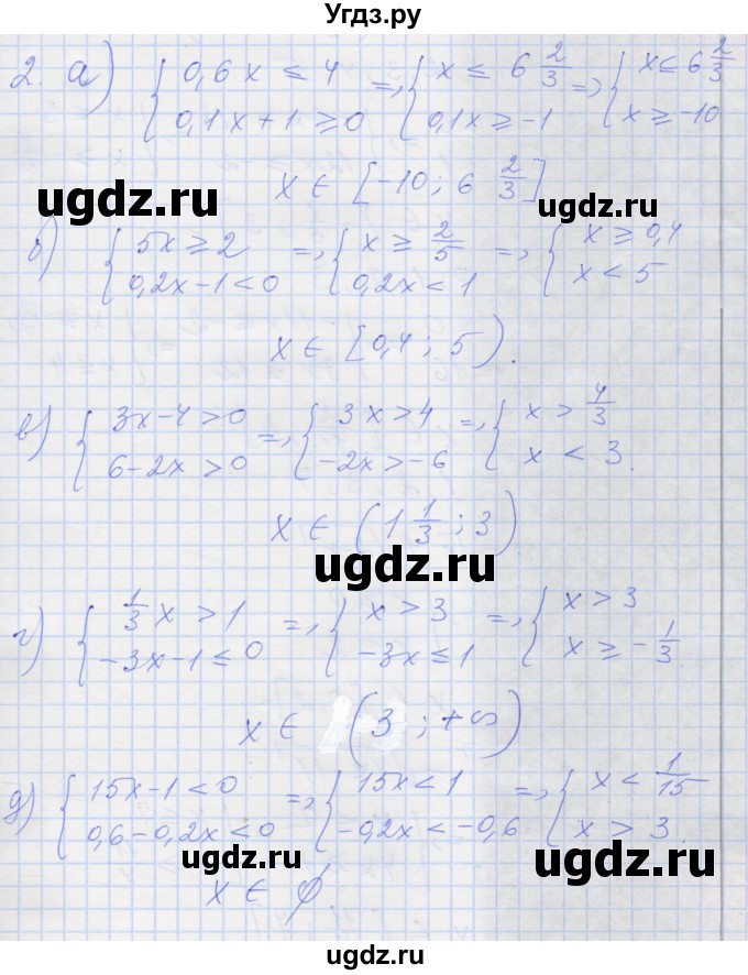 ГДЗ (Решебник) по алгебре 8 класс (рабочая тетрадь) Миндюк Н.Г. / параграф 32 / 2