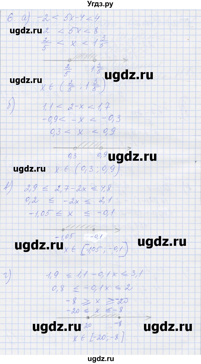 ГДЗ (Решебник) по алгебре 8 класс (рабочая тетрадь) Миндюк Н.Г. / параграф 32 / 6