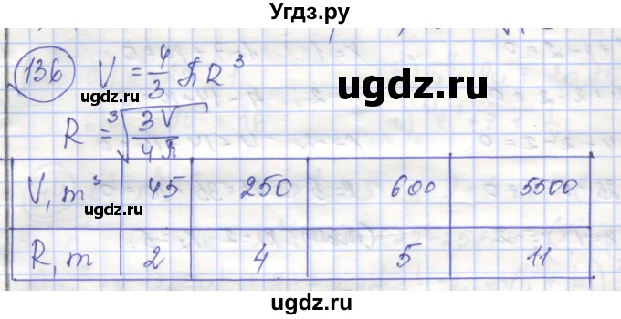 ГДЗ (Решебник №1) по алгебре 8 класс (рабочая тетрадь) Минаева С.С. / упражнение номер / 136