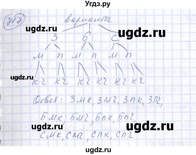 ГДЗ (Решебник №3) по алгебре 7 класс Колягин Ю.М. / упражнение номер / 717