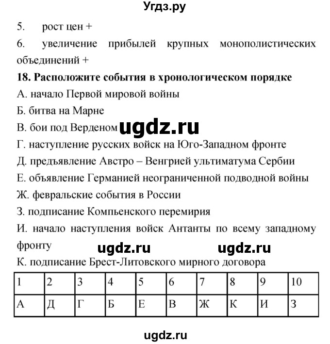 ГДЗ (Решебник) по истории 9 класс (рабочая тетрадь) Пономарев М.В. / страница номер / 11(продолжение 2)