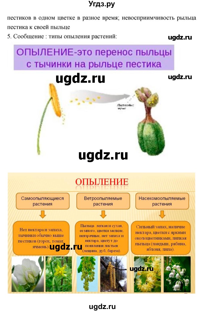 ГДЗ (Решебник 1) по биологии 7 класс Пономарева И.Н. / параграф номер / 22(продолжение 2)