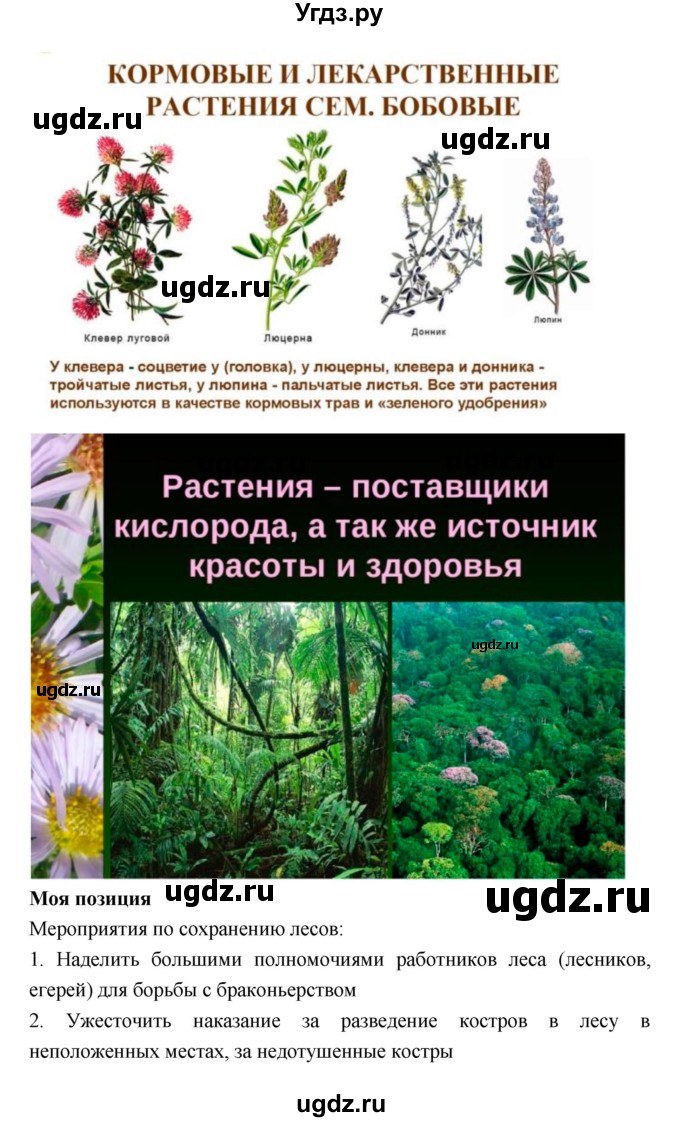ГДЗ (Решебник 1) по биологии 7 класс Пономарева И.Н. / итог главы номер / 5(продолжение 9)