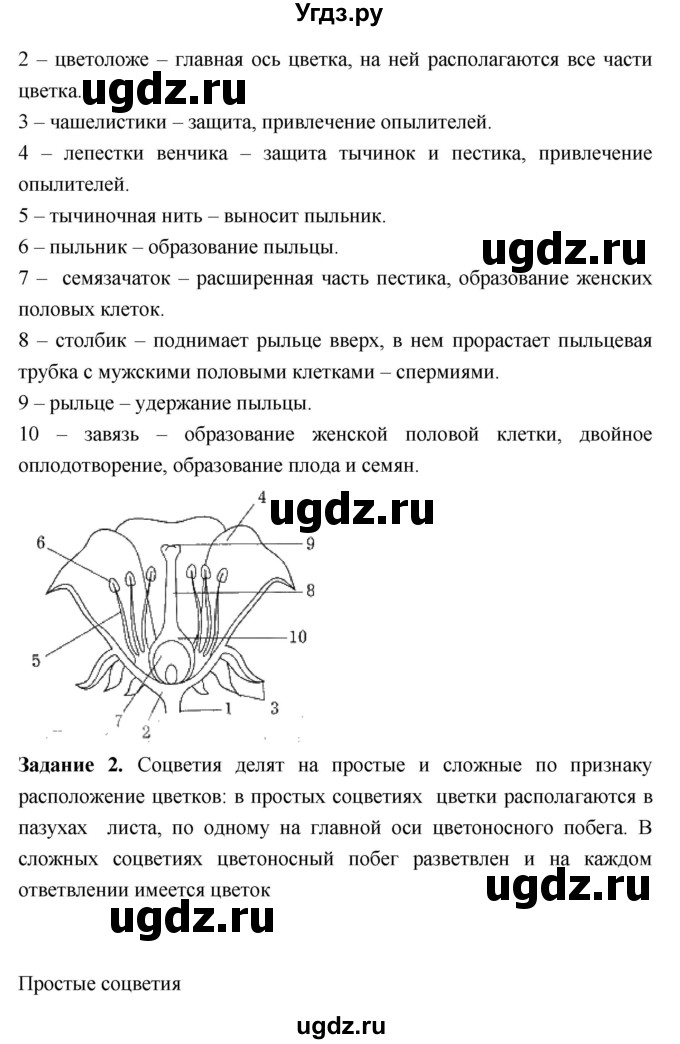 ГДЗ (Решебник) по биологии 7 класс (рабочая тетрадь) Пономарева И.Н. / параграф / 21(продолжение 2)