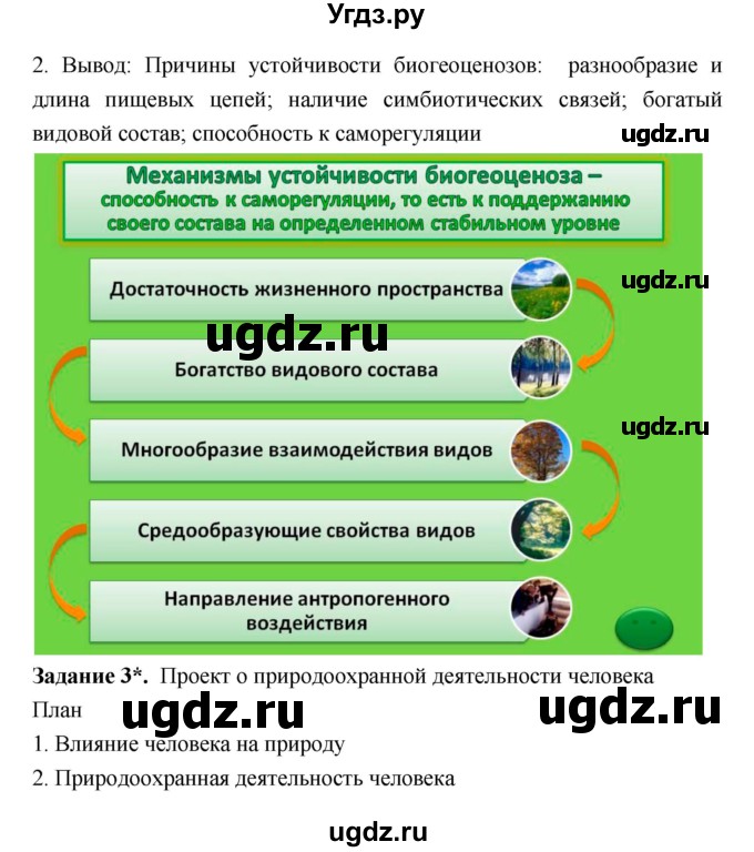 ГДЗ (Решебник) по биологии 7 класс (рабочая тетрадь) Пономарева И.Н. / параграф / 57(продолжение 2)