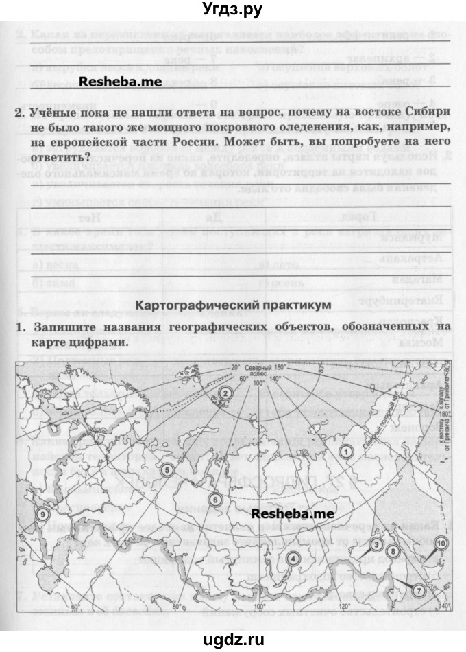 ГДЗ (Учебник) по географии 8 класс (рабочая тетрадь) Домогацких Е.М. / параграф номер / 26(продолжение 5)