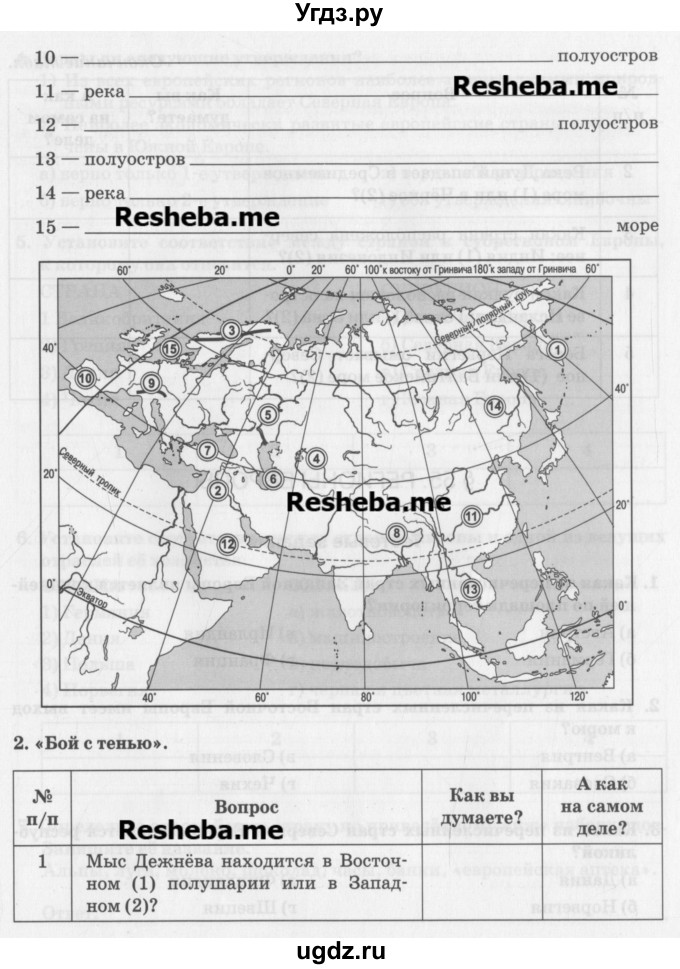 ГДЗ (Учебник) по географии 7 класс (рабочая тетрадь) Домогацких Е.М. / параграф номер / 54(продолжение 4)