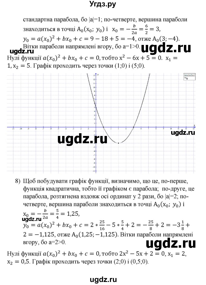 ГДЗ (Решебник) по алгебре 9 класс Мерзляк A.Г. / вправи 11 номер / 11.6(продолжение 5)