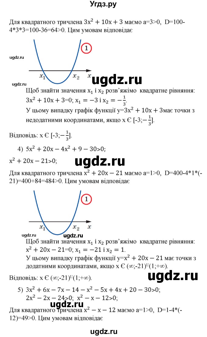 ГДЗ (Решебник) по алгебре 9 класс Мерзляк A.Г. / вправи 12 номер / 12.10(продолжение 2)