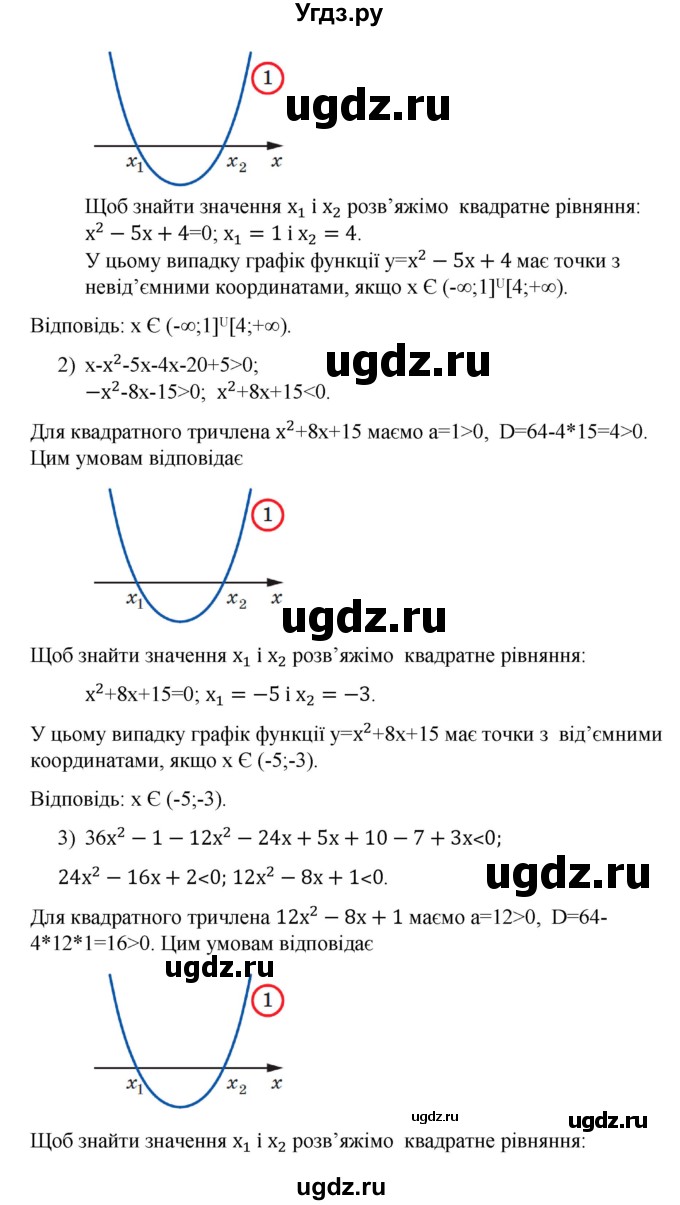 ГДЗ (Решебник) по алгебре 9 класс Мерзляк A.Г. / вправи 12 номер / 12.11(продолжение 2)