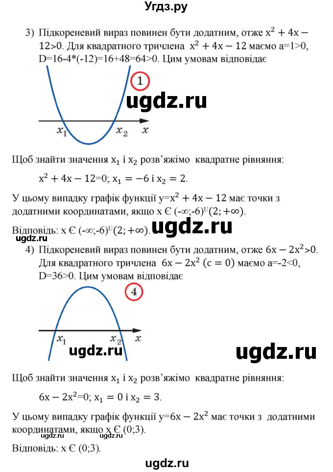 ГДЗ (Решебник) по алгебре 9 класс Мерзляк A.Г. / вправи 12 номер / 12.21(продолжение 2)