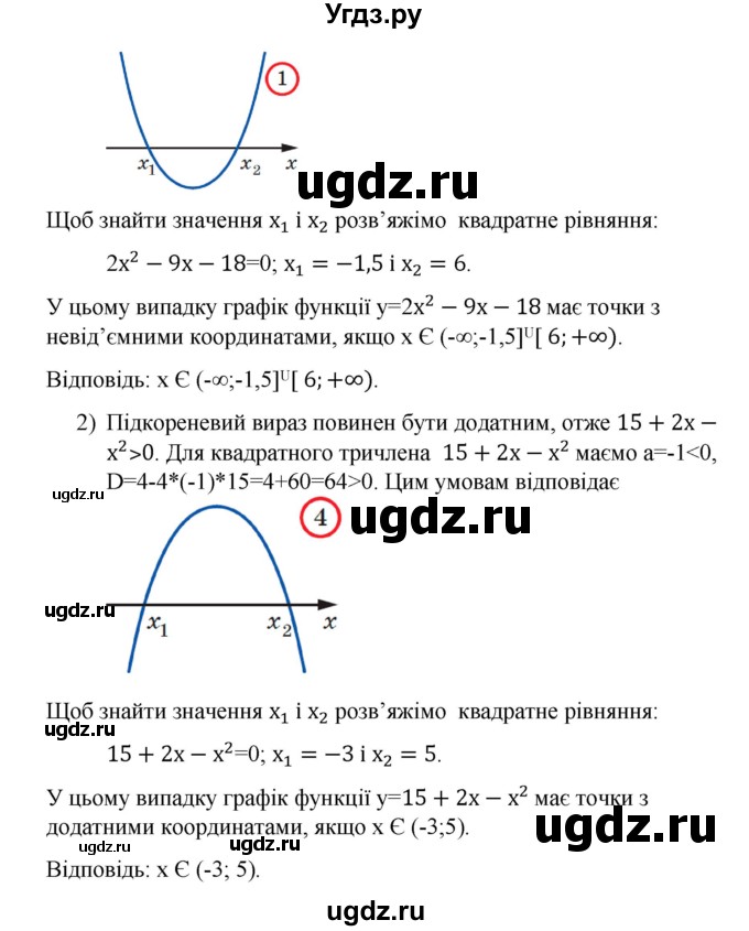 ГДЗ (Решебник) по алгебре 9 класс Мерзляк A.Г. / вправи 12 номер / 12.22(продолжение 2)
