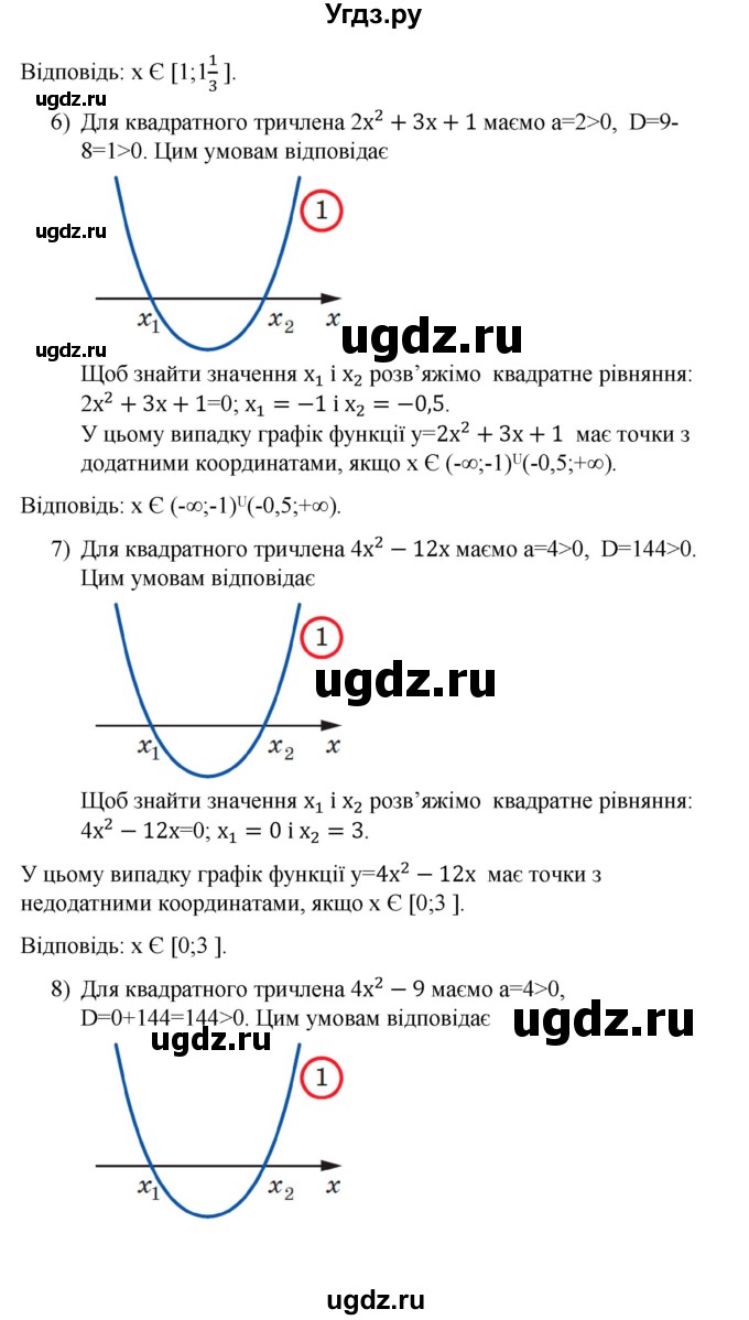 ГДЗ (Решебник) по алгебре 9 класс Мерзляк A.Г. / вправи 12 номер / 12.6(продолжение 3)