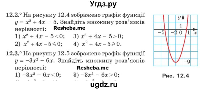 ГДЗ (Учебник) по алгебре 9 класс Мерзляк A.Г. / вправи 12 номер / 12.2