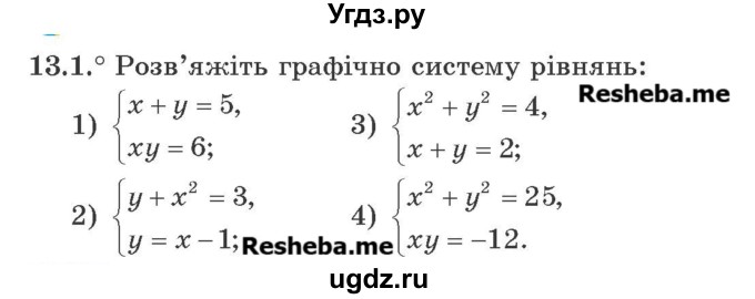 ГДЗ (Учебник) по алгебре 9 класс Мерзляк A.Г. / вправи 13 номер / 13.1