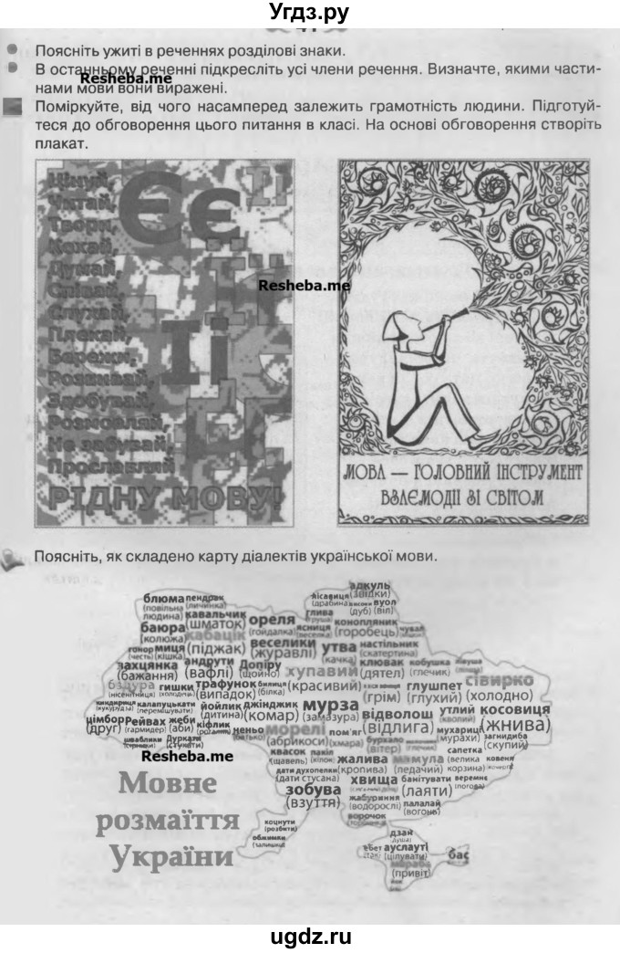 ГДЗ (Учебник) по украинскому языку 7 класс Глазова О.П. / вправа номер / 64(продолжение 2)