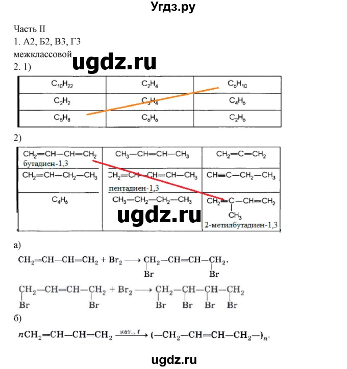 ГДЗ (Решебник) по химии 10 класс (рабочая тетрадь) Габриелян О.С. / страница-номер / 36