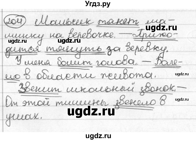 ГДЗ (Решебник) по русскому языку 8 класс Мурина Л.A. / упражнение номер / 204